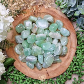 Groene Calciet Trommelsteen