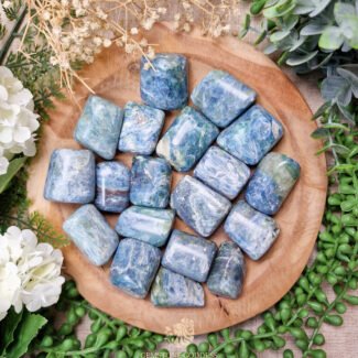 Blauw Groene Kyaniet Trommelsteen