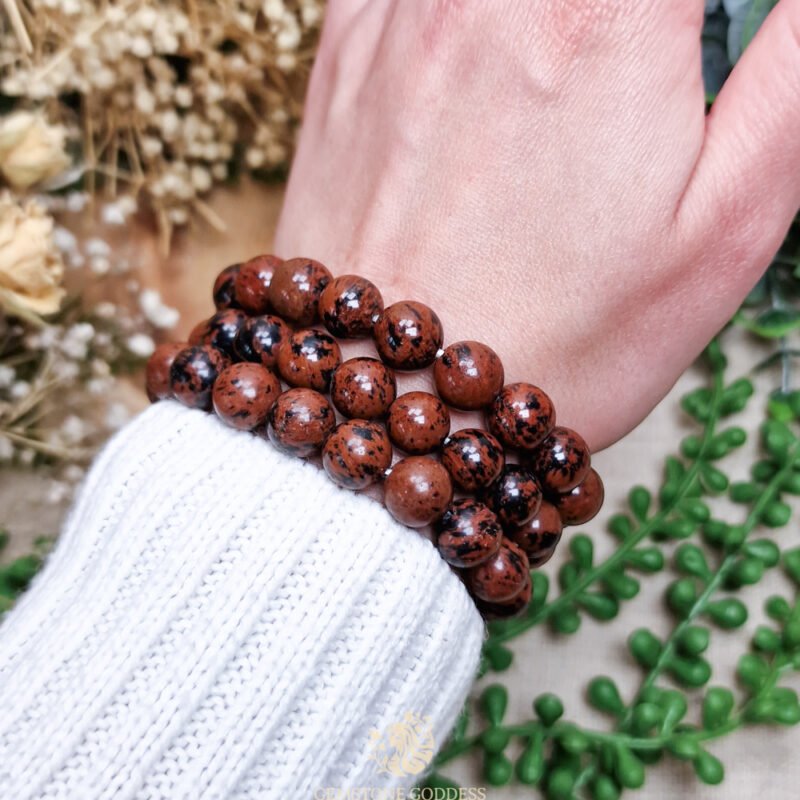 mahonie-obsidiaan-armband