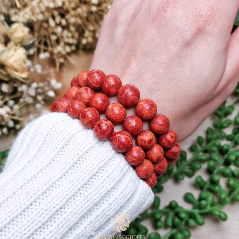 rood-schuimkoraal-armband