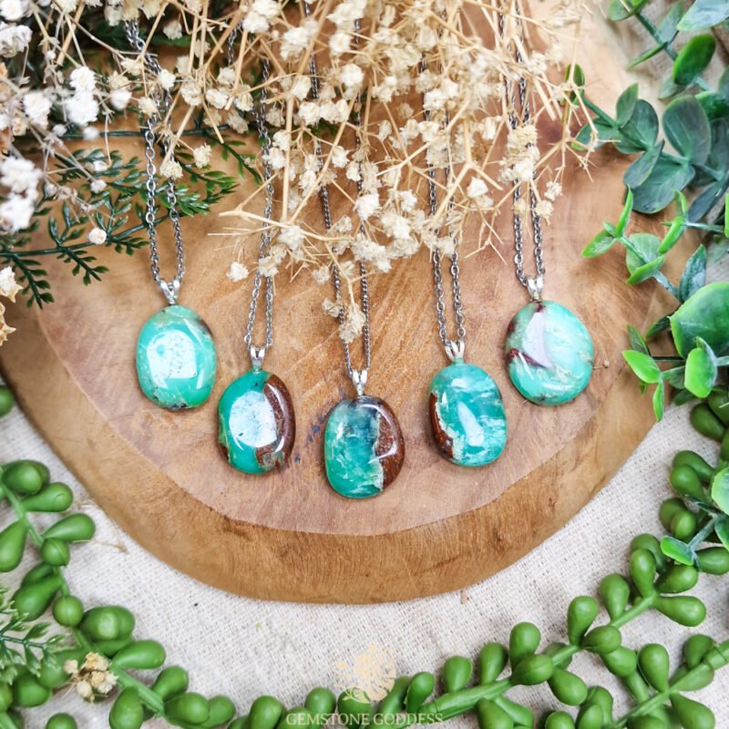 chrysopraas-zilveren-ketting