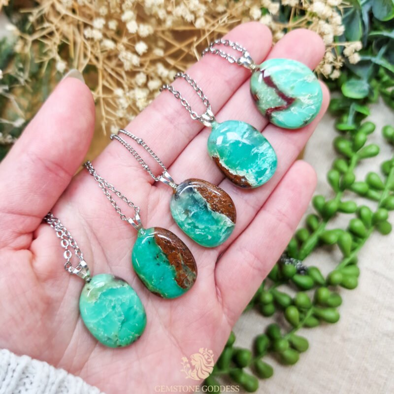 chrysopraas-zilveren-sieraad