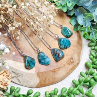 Koper Chalcedoon Zilveren Hanger