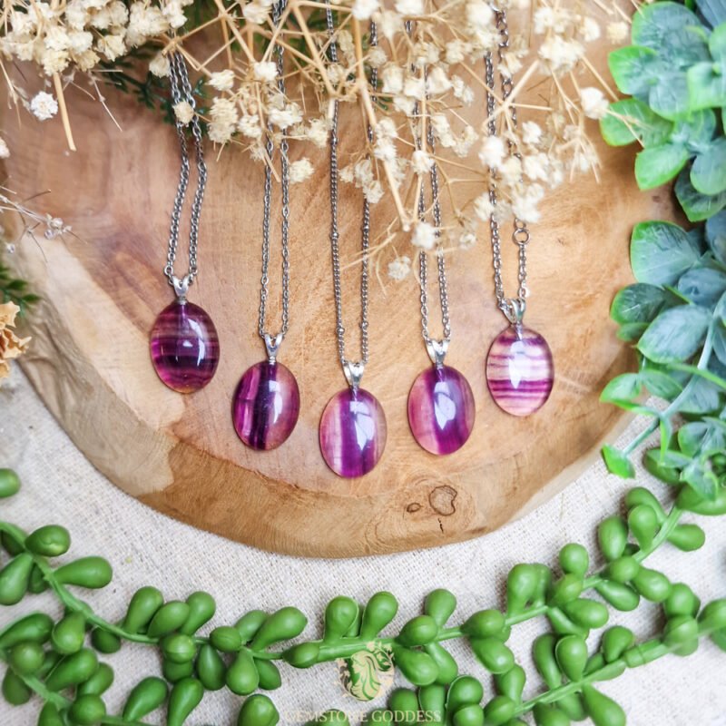 paarse-fluoriet-zilveren-ketting