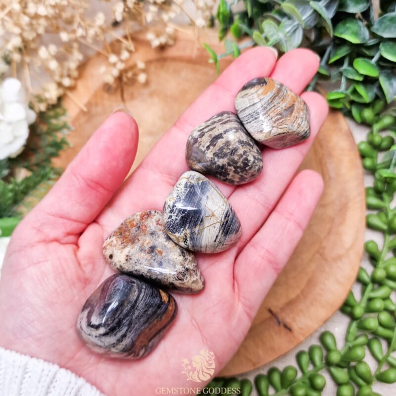 zilverblad-jaspis-knuffelsteen-edelsteen