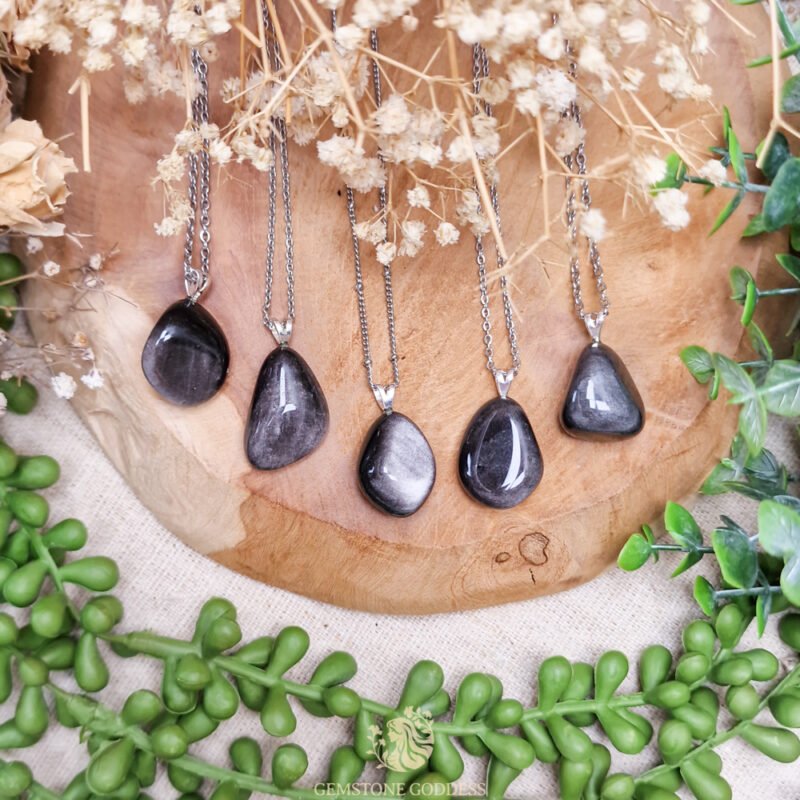 zilver-obsidiaan-zilveren-ketting