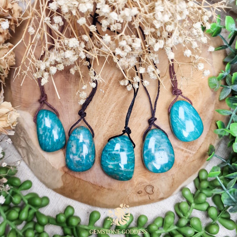 amazoniet-in-kwarts-trommelsteen-ketting