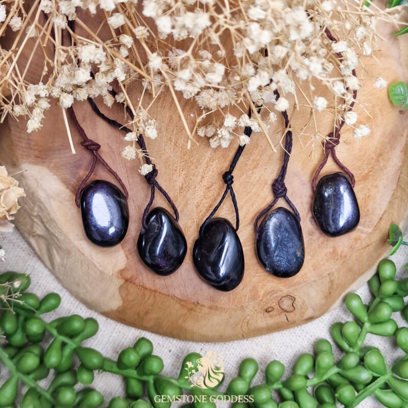 purpuriet-trommelsteen-ketting