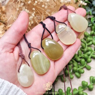Groene Aragoniet Hanger
